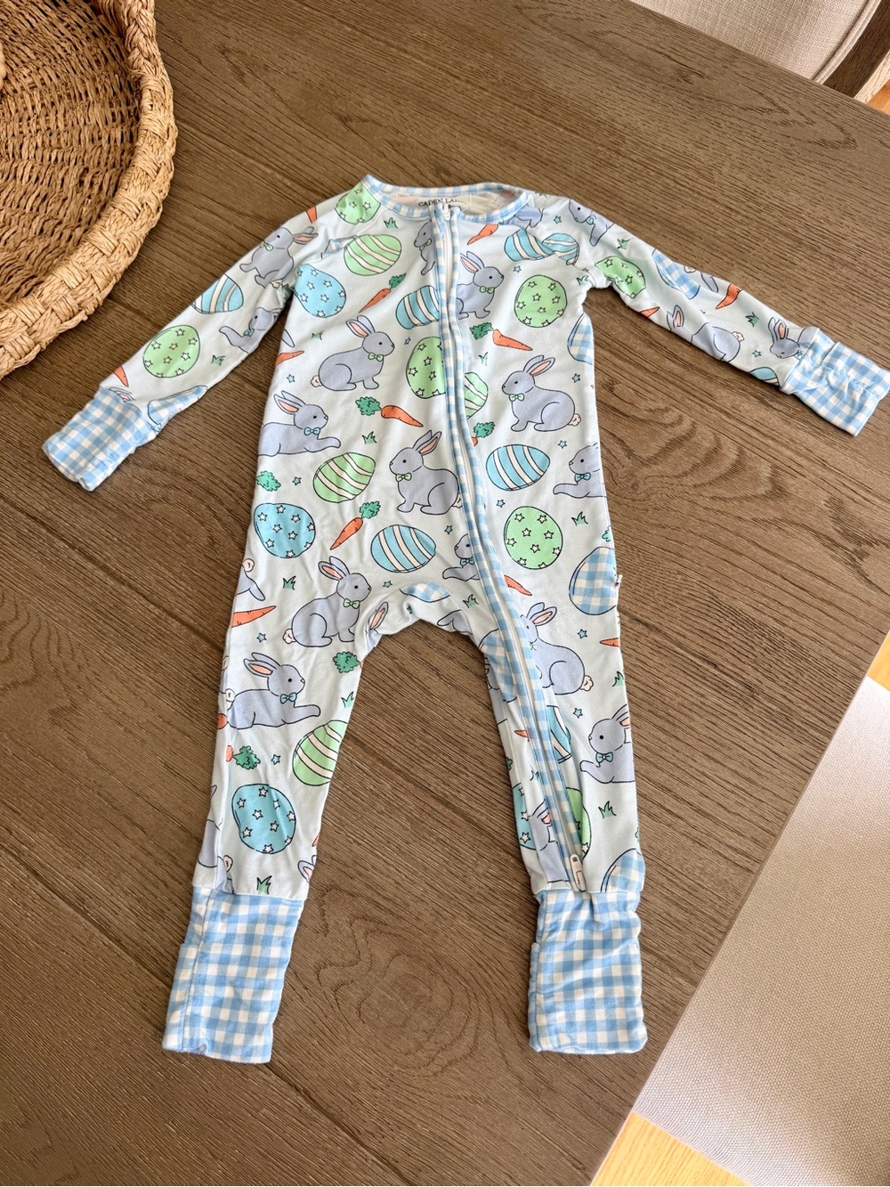 Caden Lane - Easter Boys Convertible Zip Romper - 6-12 Months!